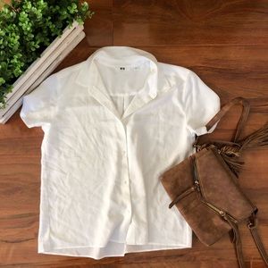 UNIQLO white blouse (NWOT)